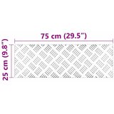  Stepenica Pravokutni 4 pcs Srebrno 75 x 25 cm Aluminij | shoptok.hr