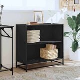 vidaXL Ormar za knjige crni 80,5x35x76 cm izrađeno drvo | shoptok.hr