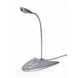 Gembird MIC-DU-01 Desktop mikrofon sa integrisanom zvučnom karticom, savitljivo telo, silver, 3.5mm Cene