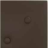  Zidna uzglavlja 12 pcs Smeđa 30 x 30 cm Lažna koža | shoptok.hr