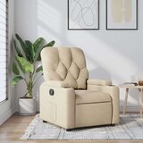  Naslonjač od tkanine krem | shoptok.hr