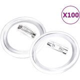 vidaXL Gumbi za značke s priponkami 100 kompletov akril 58 mm | Shoptok.si