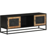Maison Chic TV omarica - TV stojalo - Televizijska omarica 110x30x40 cm trden mangov les in železo, (21700481) | Shoptok.si