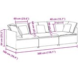  Modularna sofa s jastucima, plava baršunasta | shoptok.hr
