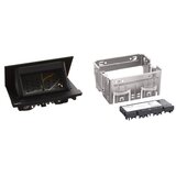 Legrand 654802 - Okvir za utičnicu za ploču stola POP-UP 4M, crni | Eponuda.com