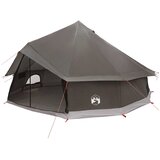 vidaXL Tipi šator 12-osobni Smeđa siva Poliester i čelik - Smeđa siva 12-osobni | shoptok.hr
