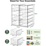 GOMAIHE 2x prozoren organizator za kozmetiko z 10 predali | Shoptok.si