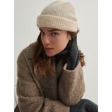 Reserved pletena kapa z visokim deležem volne - bež | Shoptok.si