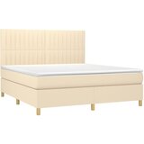  s oprugama i madracem krem 160x200 cm od tkanine | shoptok.hr
