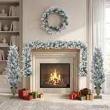 Mini božićno drvce 120 cm PVC i PE Zelena i bijela | shoptok.hr