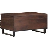 vidaXL Klubska mizica rjava 80x55x40 cm trden mangov les | Shoptok.si