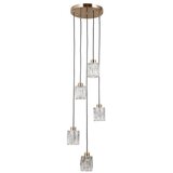  ITALUX PND-40813-5R-HBR - Luster na sajli TORNO 5xE14/40W/230V zlatna | Eponuda.com