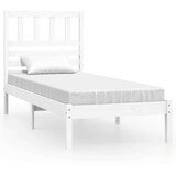  Posteljni okvir bel 75x190 cm trdna borovina, (20884223) | Shoptok.si