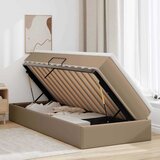  Krevet s madracem i skladištem Boja cappuccina 100 x 200 cm | shoptok.hr