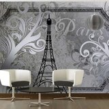  Tapeta - Vintage Paris - silver 300x210 Cijene