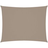 vidaXL Senčno jadro oksford blago pravokotno 6x7 m taupe | Shoptok.si