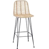  Barski stolac 2 pcs 44 x 52 x 111 cm Ratan i čelik | shoptok.hr