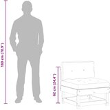  2 Komad Sekcionalna sofa Čvrsto borovo drvo Vosak smeđa i taupe - Vosak smeđa bor 2x srednja | shoptok.hr