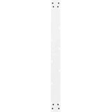  Noge za jedilno mizo bele barve 2 kosa 100 x (72-73) cm jeklo, (22123693) | Shoptok.si