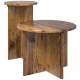  Set pomoćnih stolića 2 pcs Staro drvo Konstruirano drvo | shoptok.hr