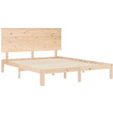  Posteljni okvir z vzglavjem trden les | Shoptok.si