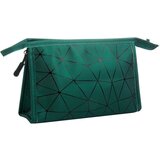 Dardanar Kozmetični kovček, kozmetični kovček z geometrijskim vzorcem, vodoodbojen, PU, zelen, (21205209) | Shoptok.si