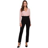 Makover Ženske hlače K008 crne | pink Cene