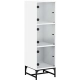 vidaXL Visoka komoda sa staklenim vratima bijela 35 x 37 x 120 cm | shoptok.hr