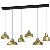 Eglo viseća lampa SAVARNA E27 6 grla crna/zlatna 145,5 cm 390017 Cene