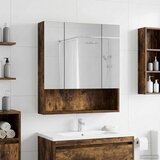  Kupaonski ormar s ogledalom Dimljeni hrast 60 x 14.5 x 70 cm | shoptok.hr