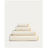 Kave Home Rumena/bela frotirna bombažna brisača 50x90 cm Sedora – | Shoptok.si