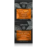 Apivita Express Beauty Orange posvjetljujuća maska za lice 2x8 ml