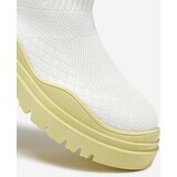 Resti White and yellow women's flat-heeled boots Seritis - Footwear | ePonuda.com