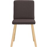  Jedilni stoli 4 kosi temno rjavo blago, (21832134) | Shoptok.si