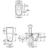 Roca A341680000 ona keramični kotliček za wc školjko | Shoptok.si