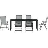 vidaXL set vrtnih stolica od 7 komada Antracit čelik | shoptok.hr