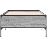 vidaXL Okvir za krevet boja hrasta 100x200cm konstruirano drvo i metal | shoptok.hr