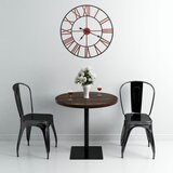 vidaXL Zidni sat metalni 58 cm crveni Cijene