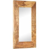  Ručno izrezbareno ogledalo 80 x 50 x 2,5 cm masivno drvo manga | Eponuda.com