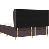  Krevet s opruga kutije Tamno smeđa 200 x 180 cm tkanina | shoptok.hr