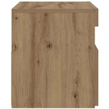 vidaXL Noćni ormarić s LED svjetlima Artisan hrast 60x35x40 cm | shoptok.hr
