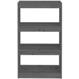 vidaXL Ormarić za knjige / sobna pregrada sivi 60x30x103,5 cm borovina | shoptok.hr