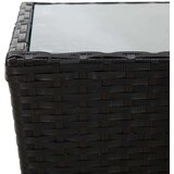 3-dijelni bistro set od poliratana i kaljenog stakla crni | shoptok.hr