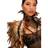Kinky Diva Feather Shoulder Wrap Natural | Shoptok.si