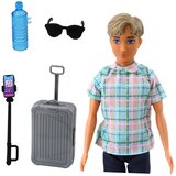  Lutka Anlily - dječak s koferom i putnim priborom - 30 cm | Shoptok.si