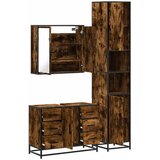 3-dijelni set kupaonskog namještaja boja hrasta drveni | shoptok.hr