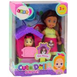 Mini lutka duge kose s šarenom haljinom, pas Buda | shoptok.hr