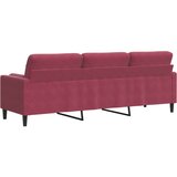  Trosjed s ukrasnim jastucima boja vina 210 cm baršunaste | Eponuda.com