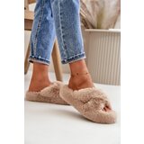 Boto marka niezdefiniowana Womens Fur Slippers On Thick Sole Beige Lavitera | Eponuda.ba