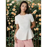 Sinsay Bluza s dodatkom viskoze i ukrasnim volanima | shoptok.hr